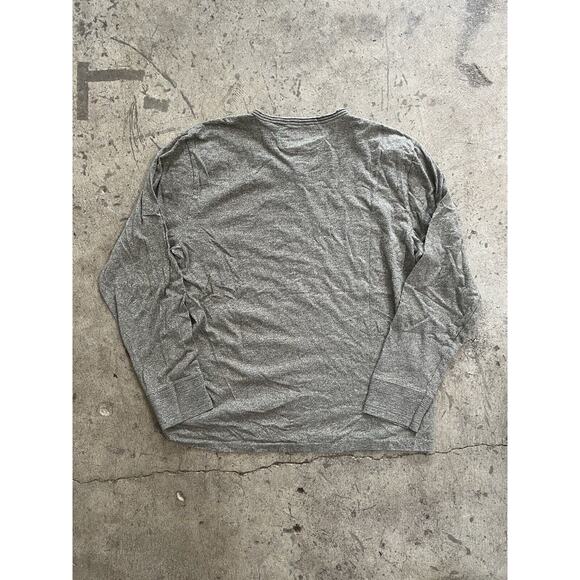 RRL Ralph Lauren Double RL Shirt Mens‎ XXL Gray Long Sleeve Henley 100% Cotton - Picture 2 of 8